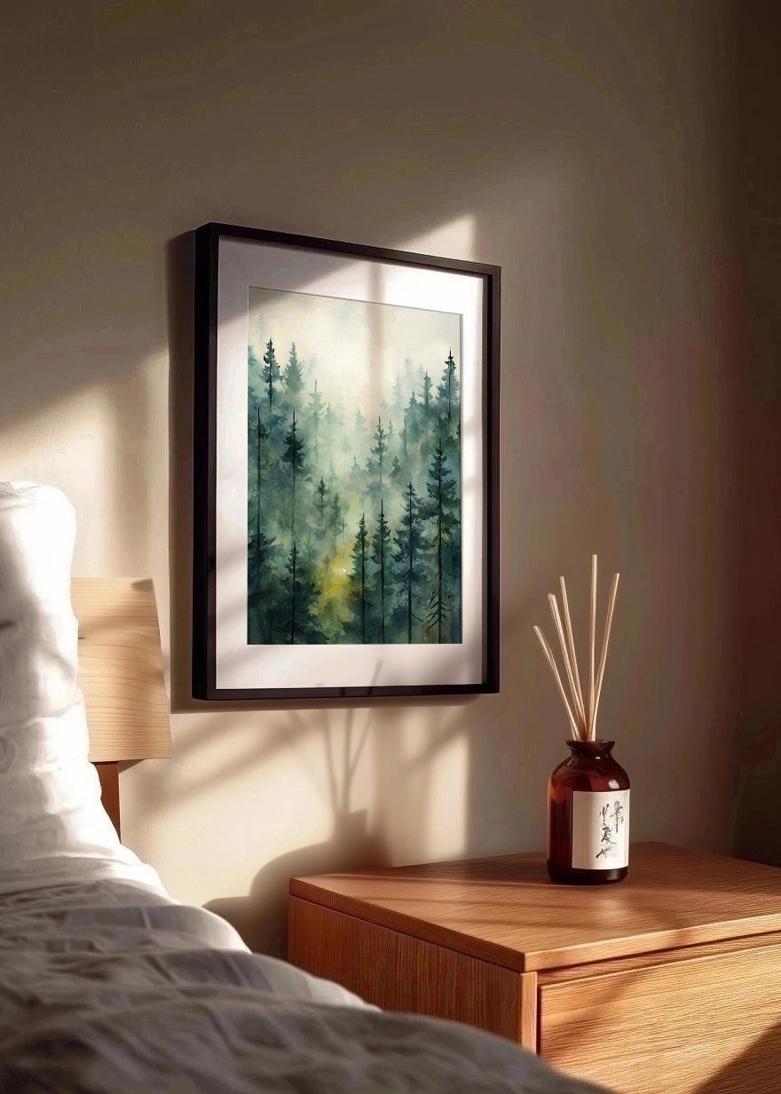 Cuadro ​Bosque verde