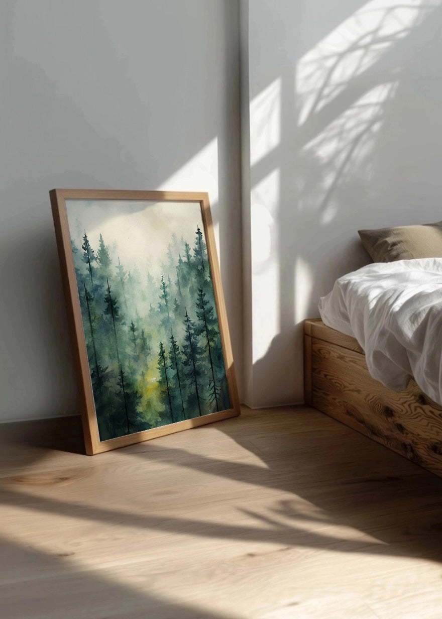 Cuadro ​Bosque verde