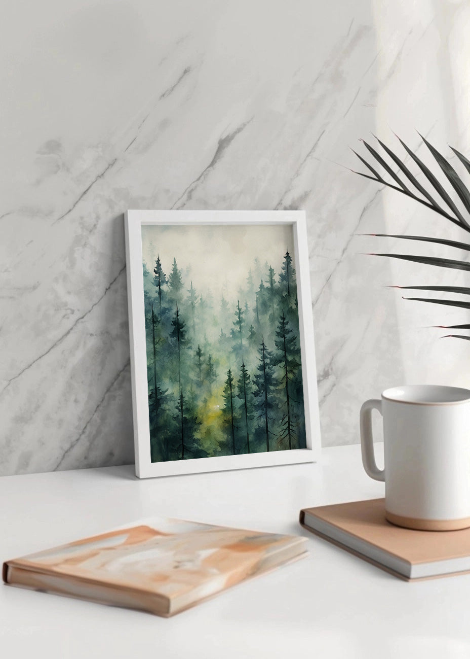Cuadro ​Bosque verde