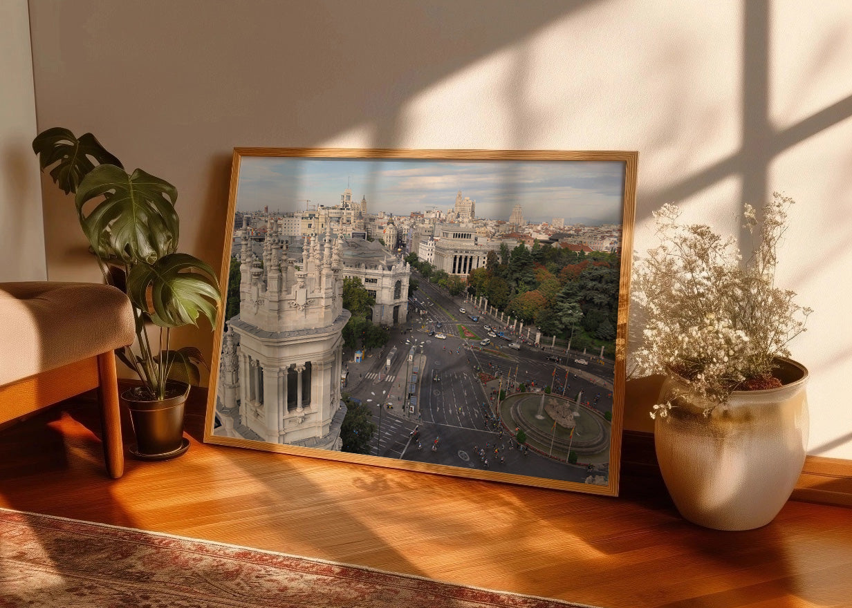 Cuadro ​La plaza de la fuente Cibeles