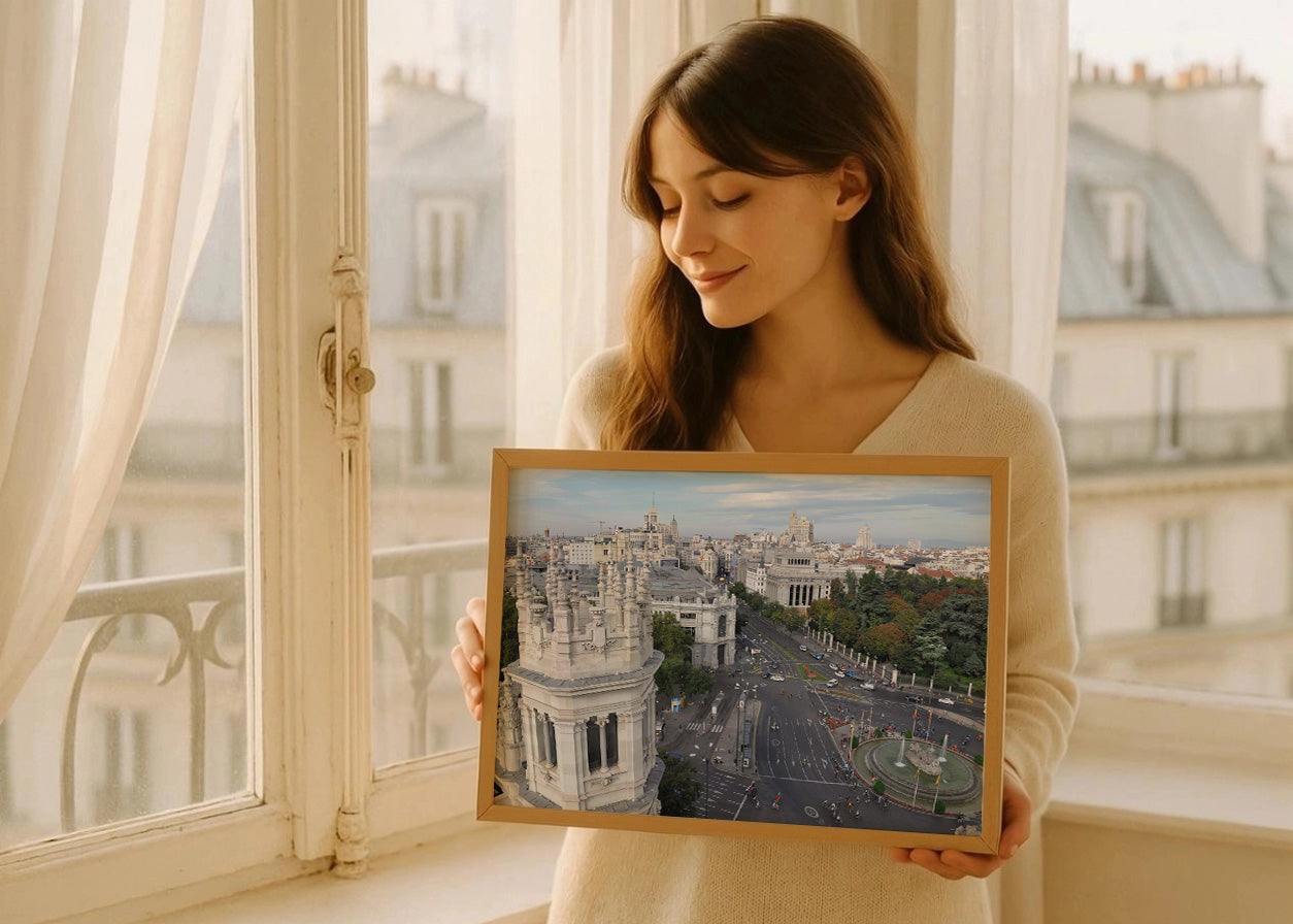 Cuadro ​La plaza de la fuente Cibeles