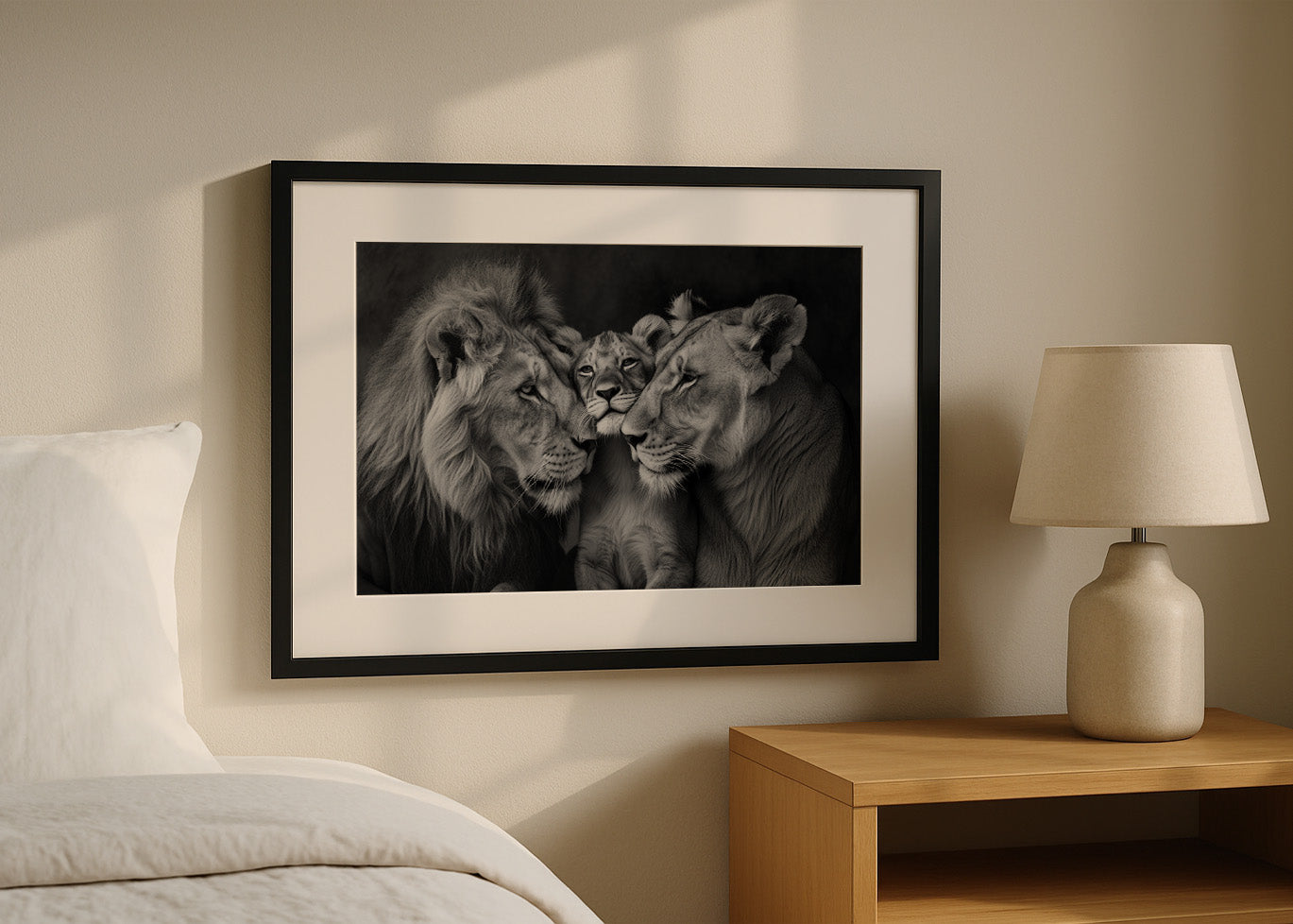Cuadro ​Familia de leones