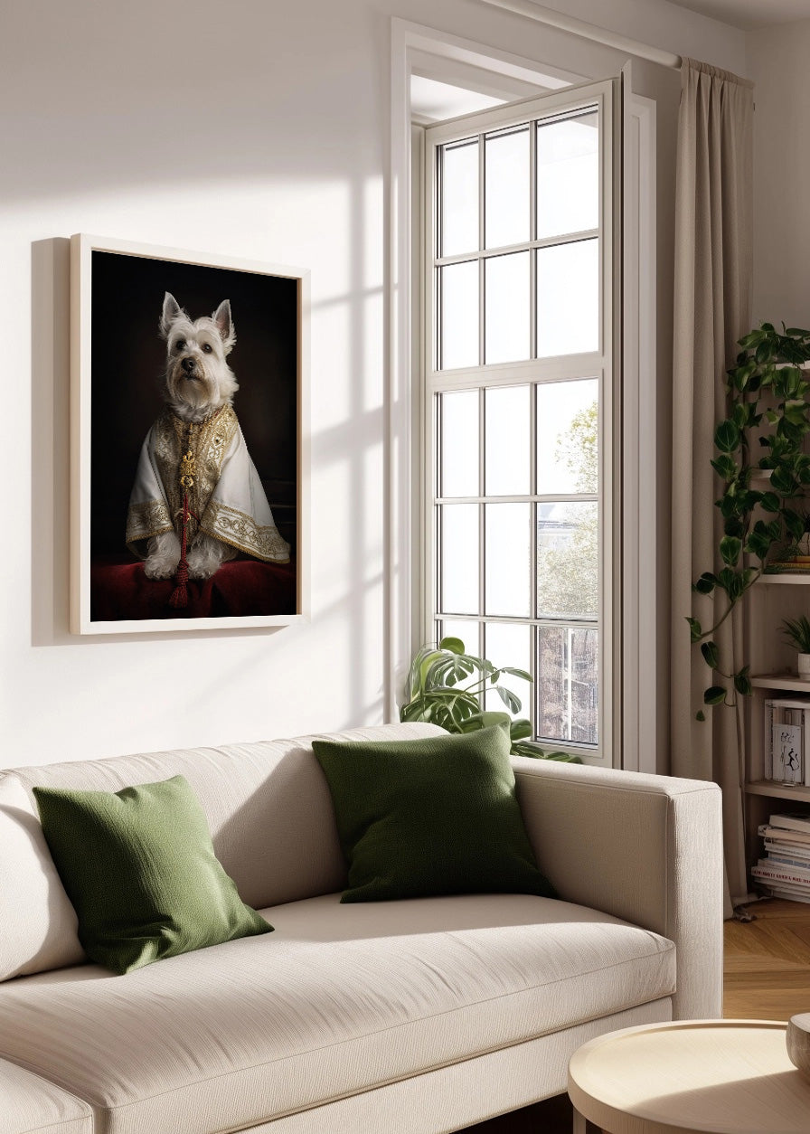 Cuadro ​Perro papa