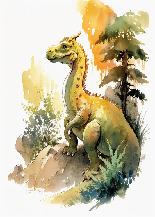 Cuadro ​Dinosaurio dibujado estilo infantil