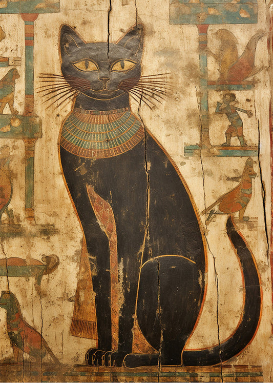 Cuadro ​Egipto gatuno
