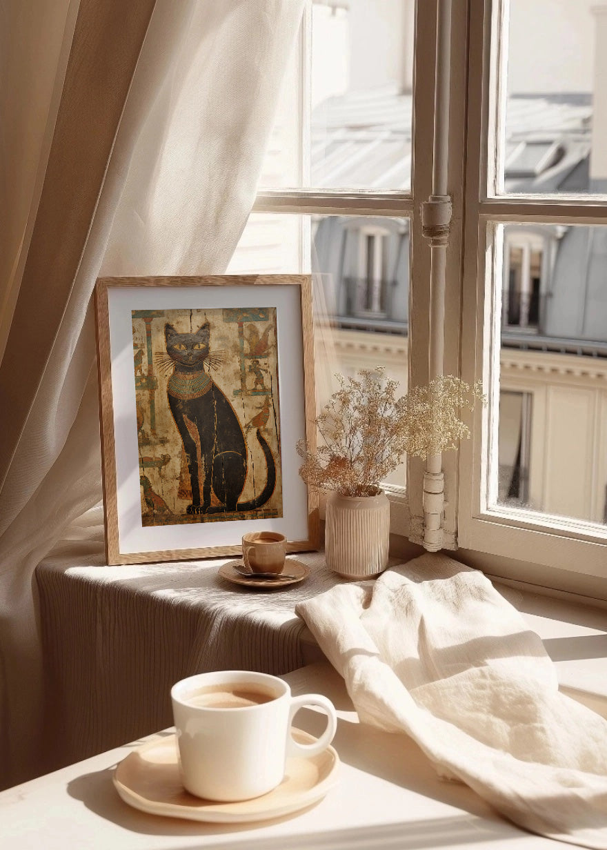 Cuadro ​Egipto gatuno