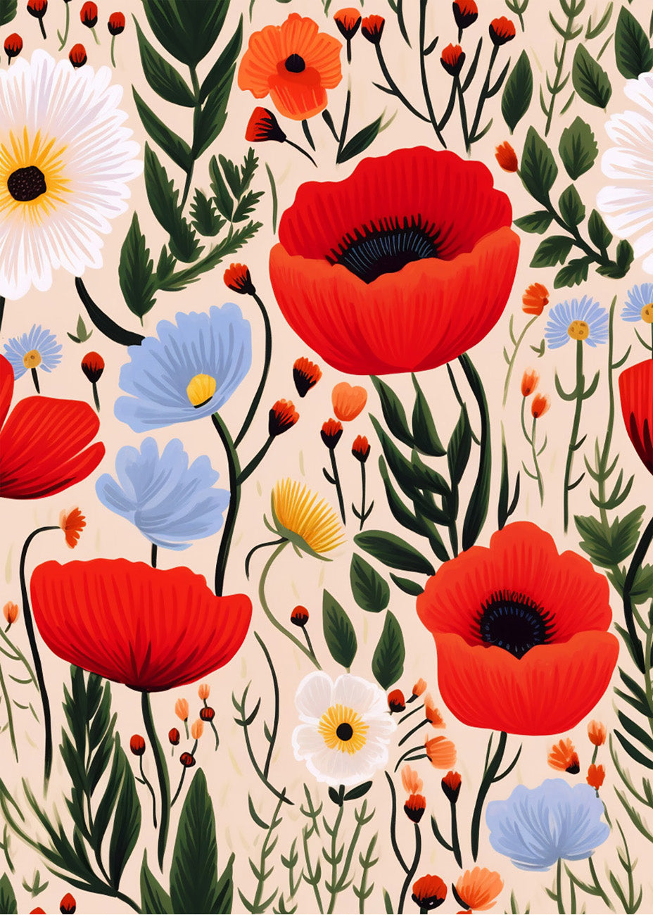 Cuadro ​Cuadro de flores modernos