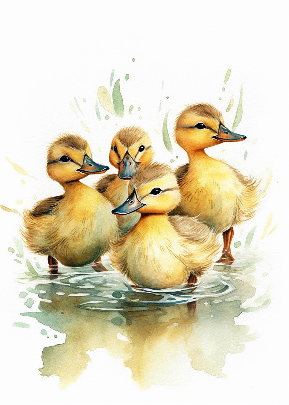 Cuadro ​Familia de patitos