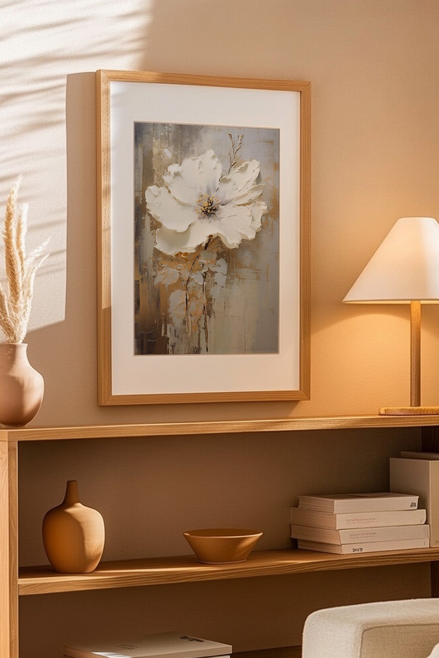 Cuadro de ​Flor blanca - Fine Artic