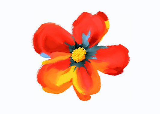 Cuadro ​Flor de pétalos rojos