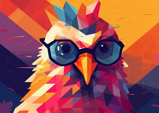 Cuadro ​Gallina estudiosa