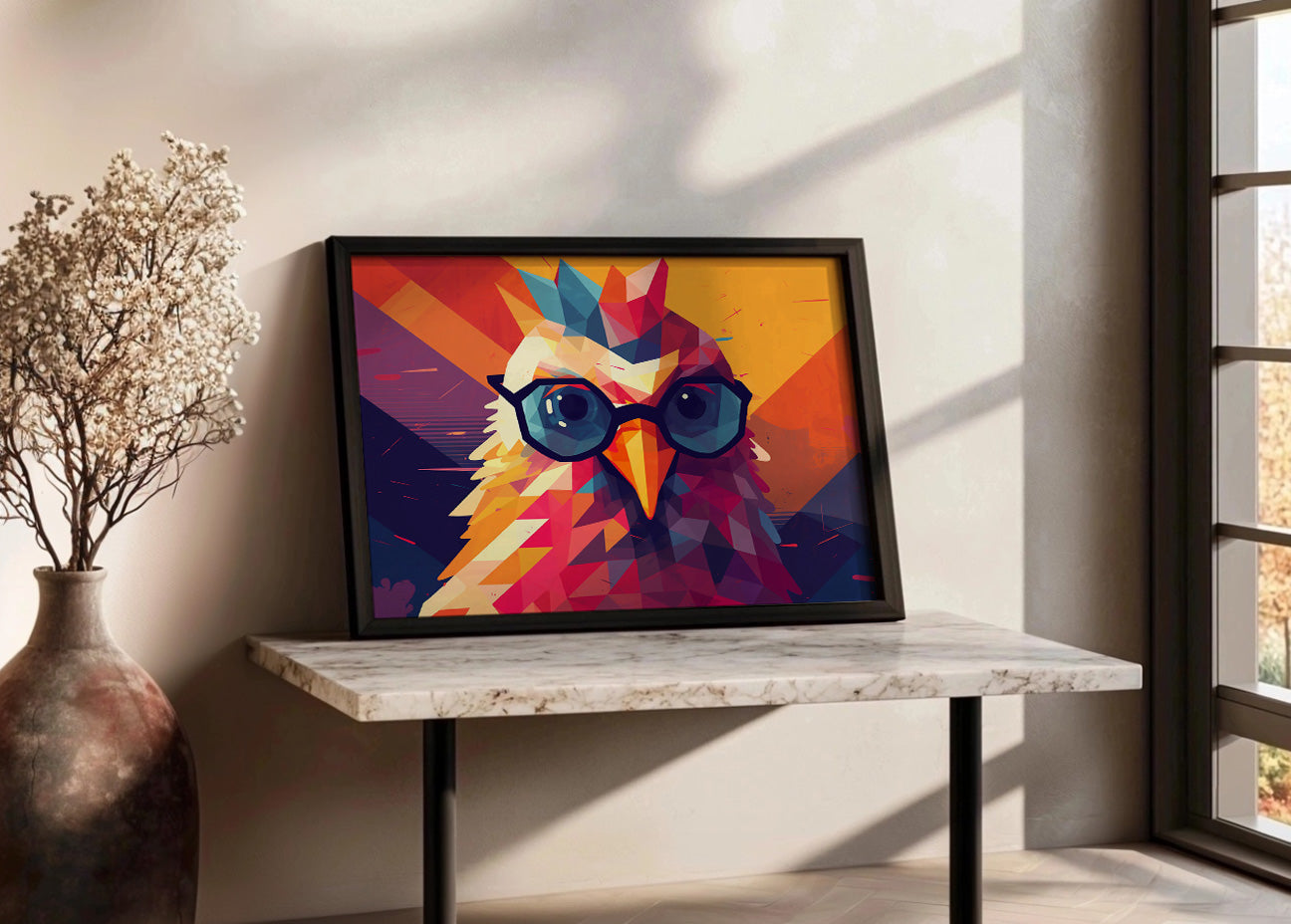 Cuadro ​Gallina estudiosa