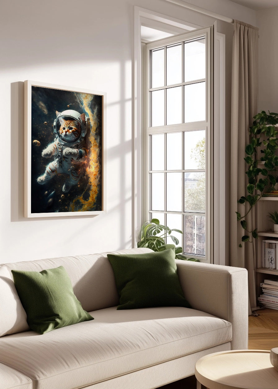 Cuadro ​Gatito astronauta