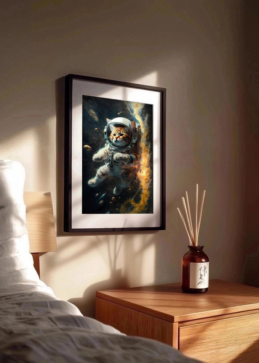 Cuadro ​Gatito astronauta