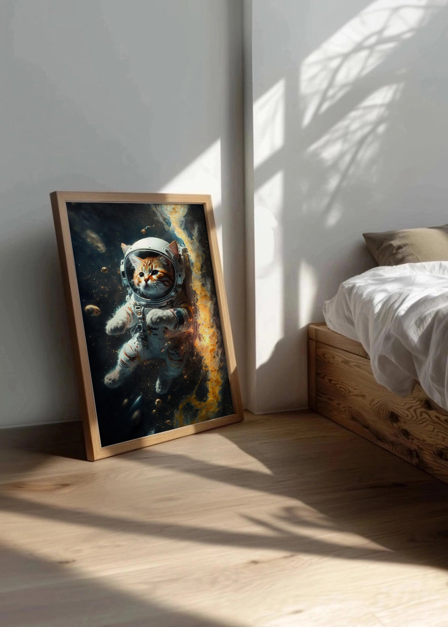 Cuadro ​Gatito astronauta