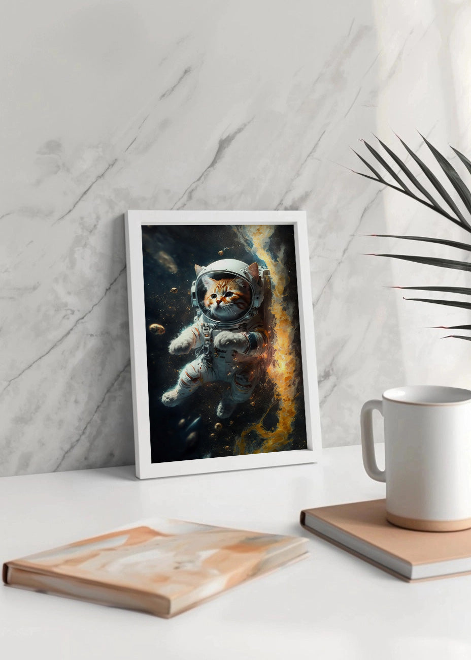 Cuadro ​Gatito astronauta