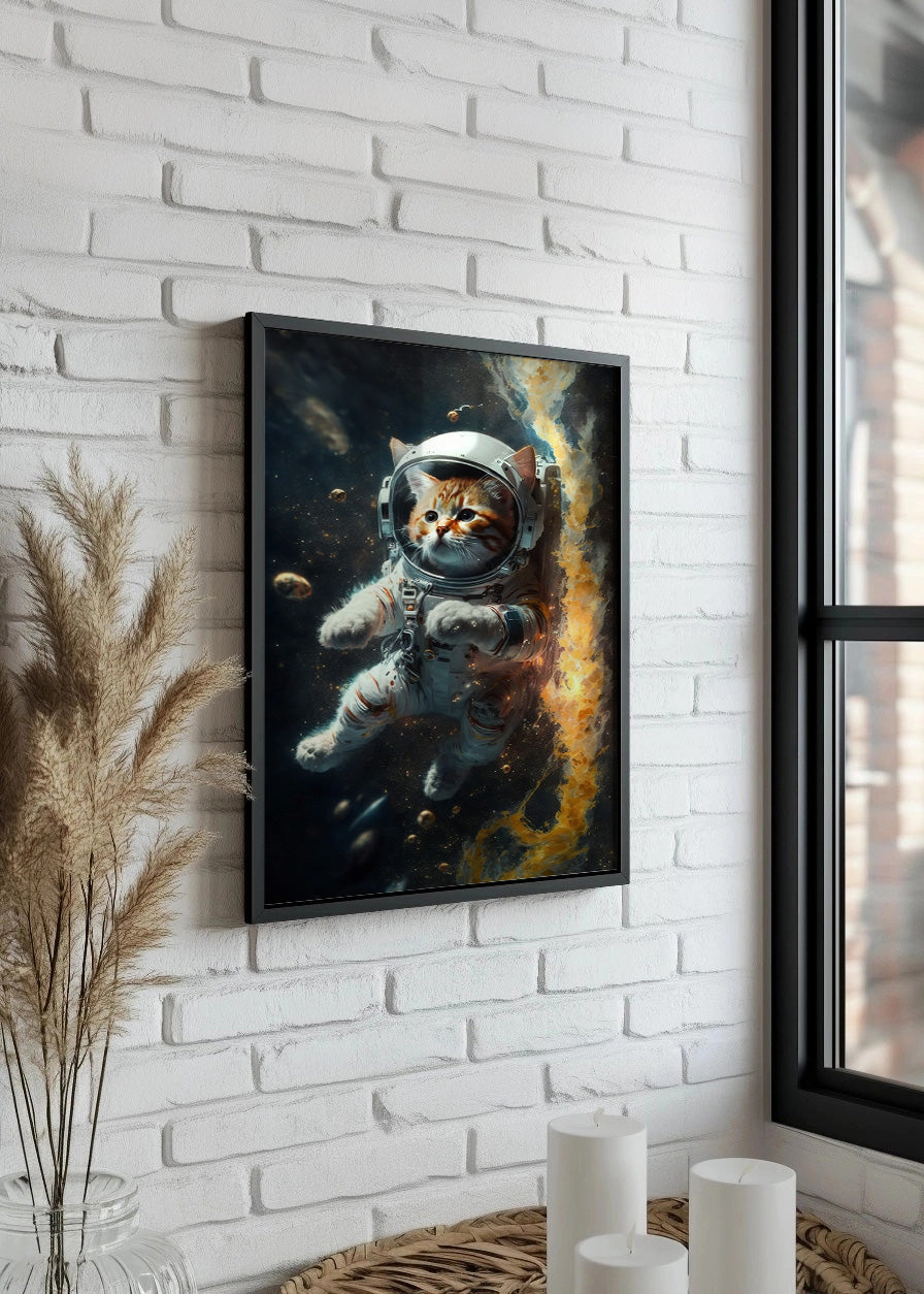 Cuadro ​Gatito astronauta