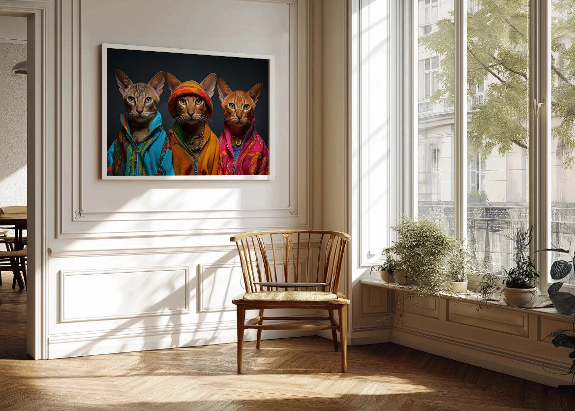 Cuadro ​Gatos raperos