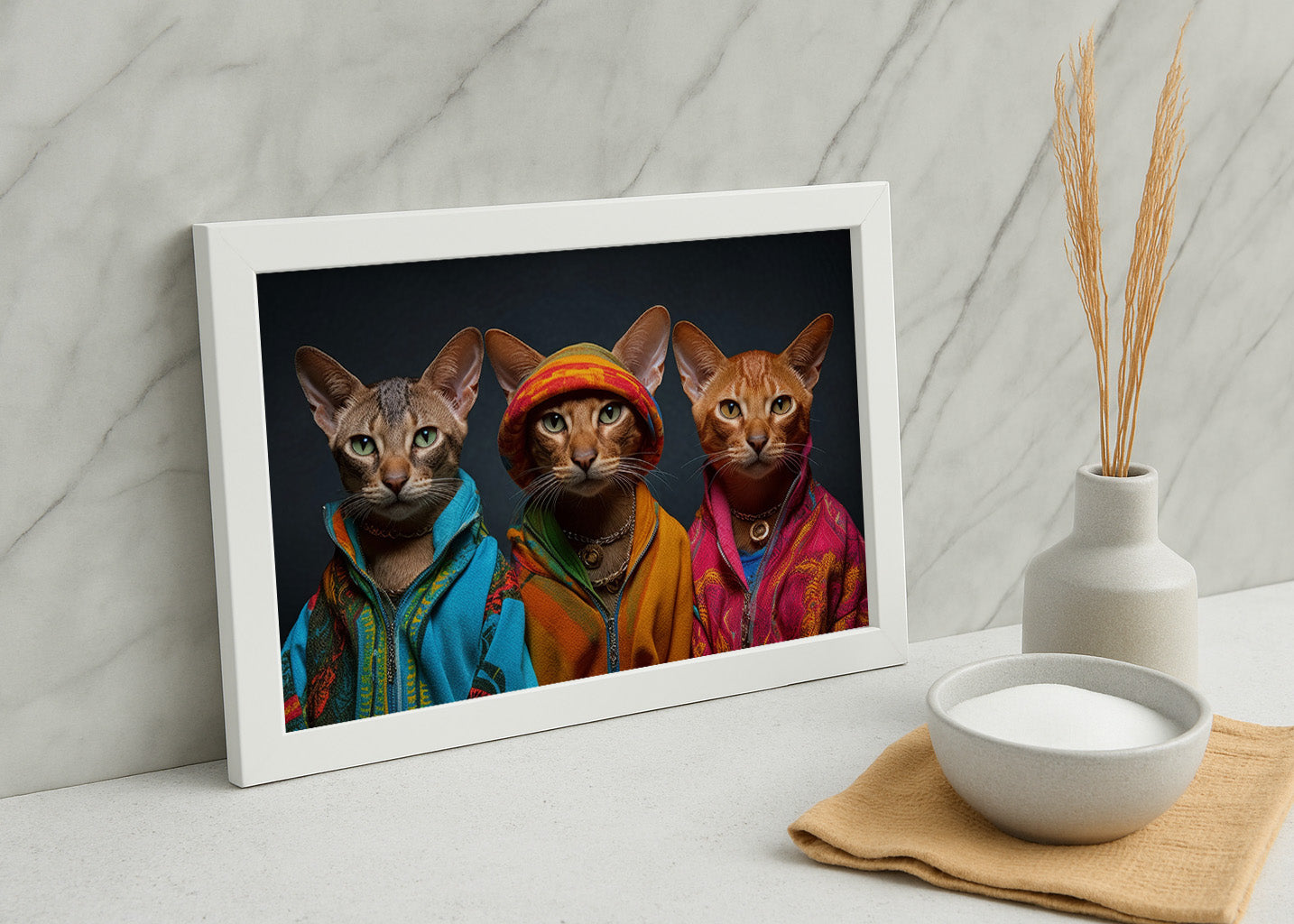 Cuadro ​Gatos raperos