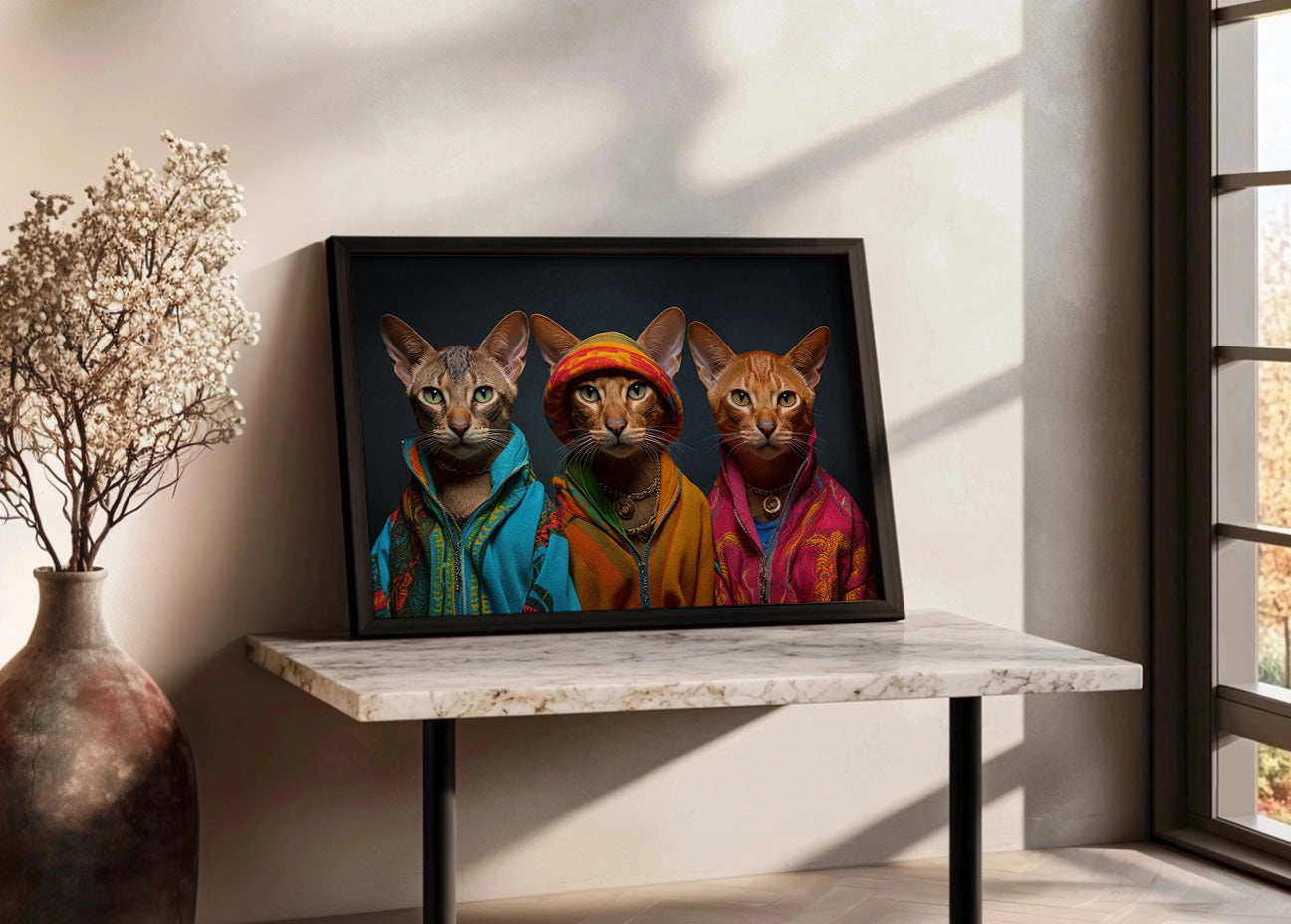 Cuadro ​Gatos raperos