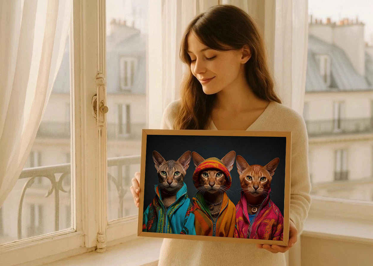 Cuadro ​Gatos raperos