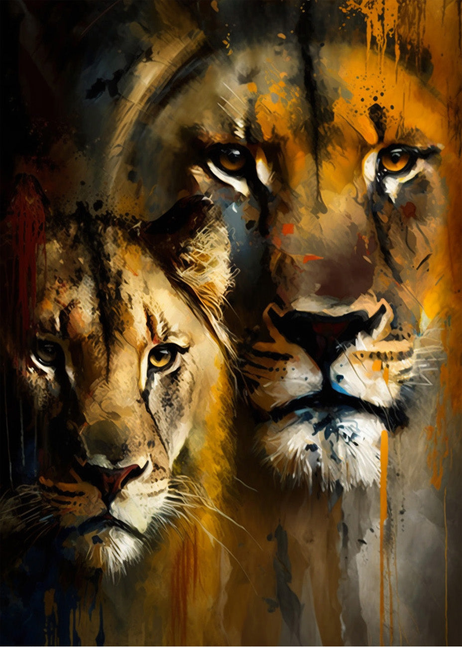 Cuadro ​La cara de los leones