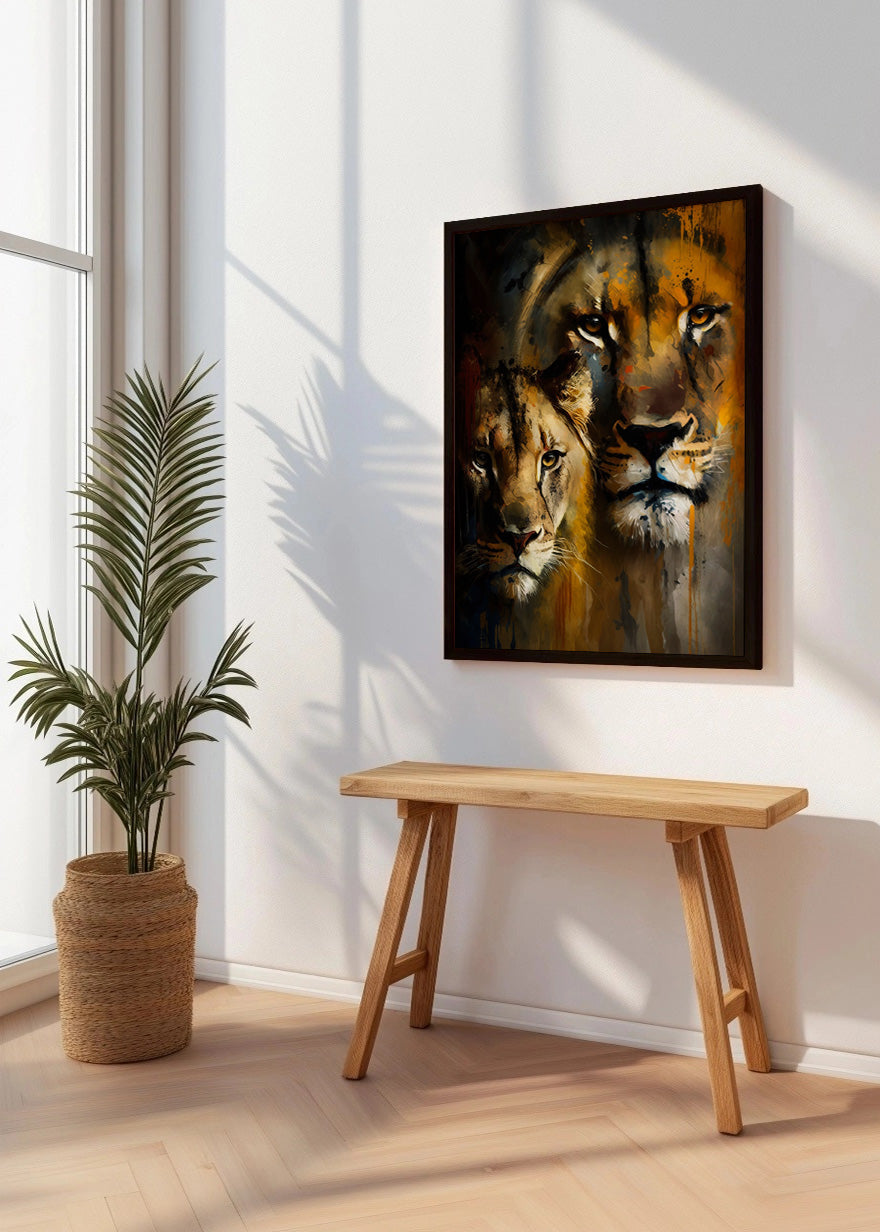Cuadro ​La cara de los leones