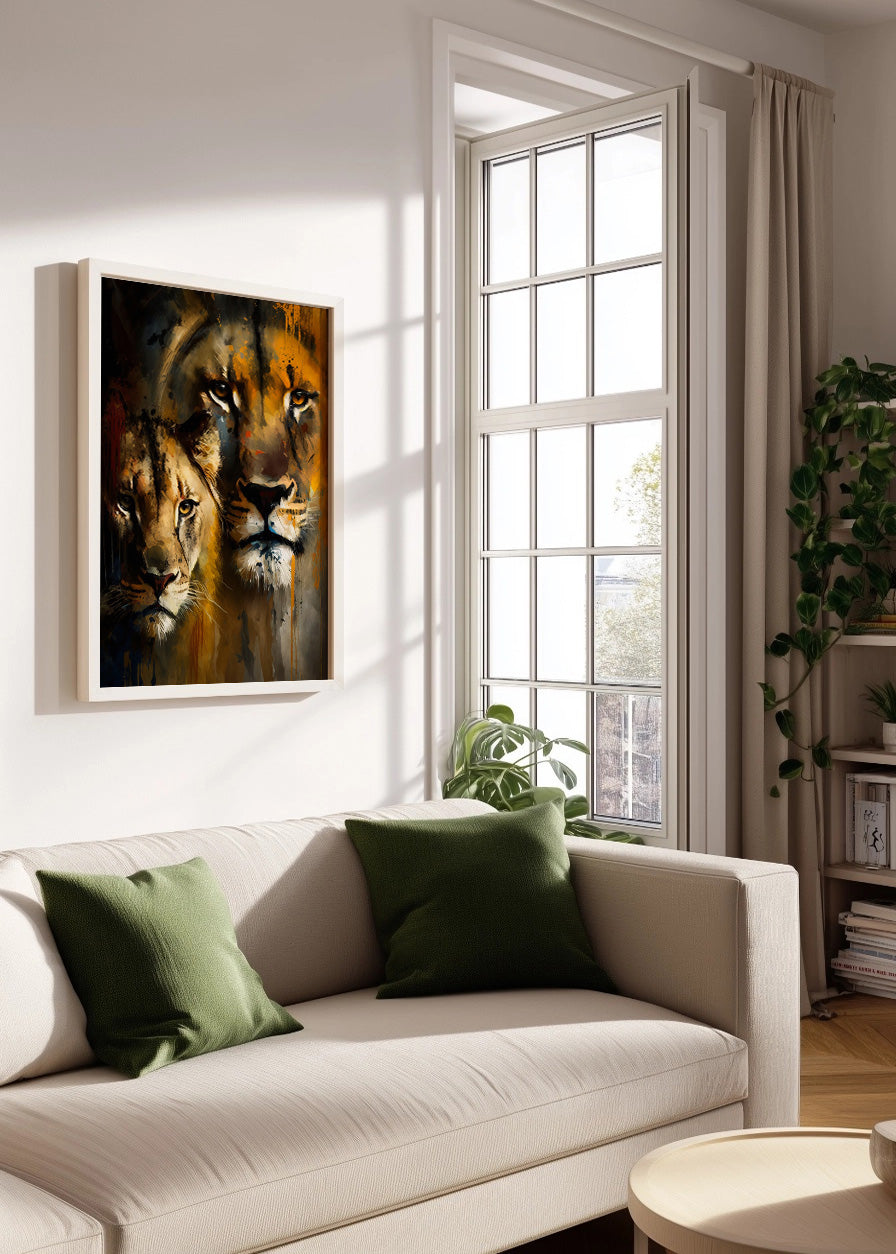 Cuadro ​La cara de los leones