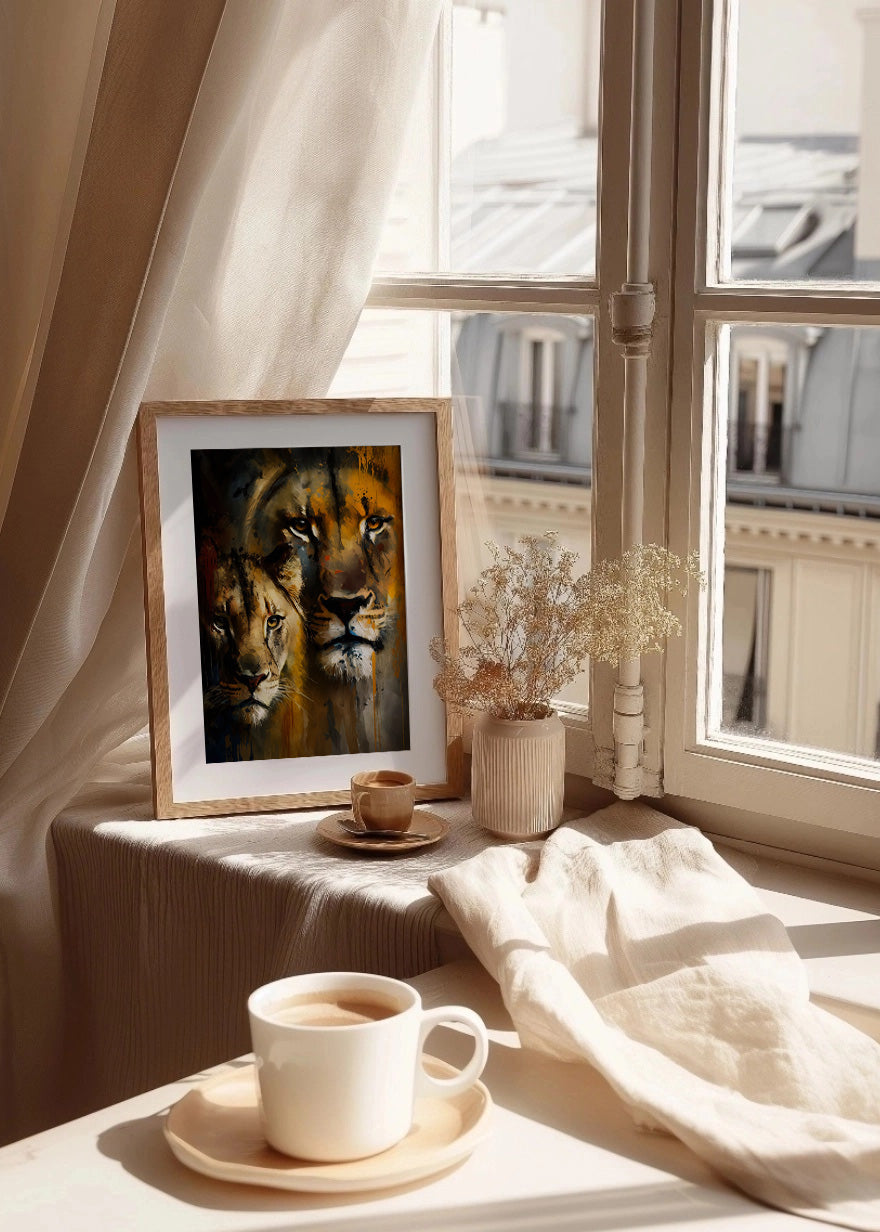Cuadro ​La cara de los leones
