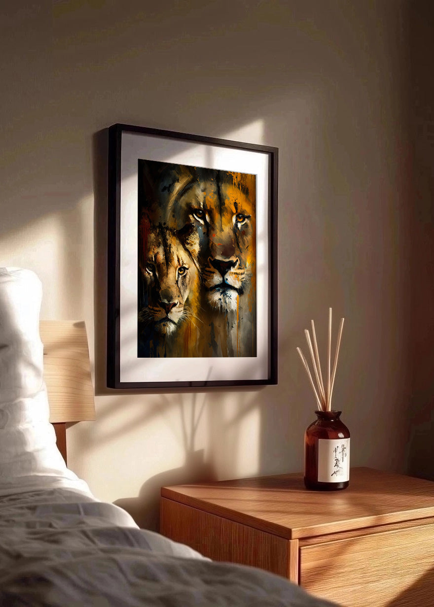 Cuadro ​La cara de los leones