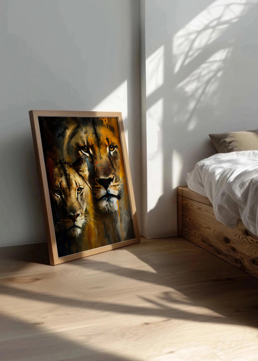 Cuadro ​La cara de los leones