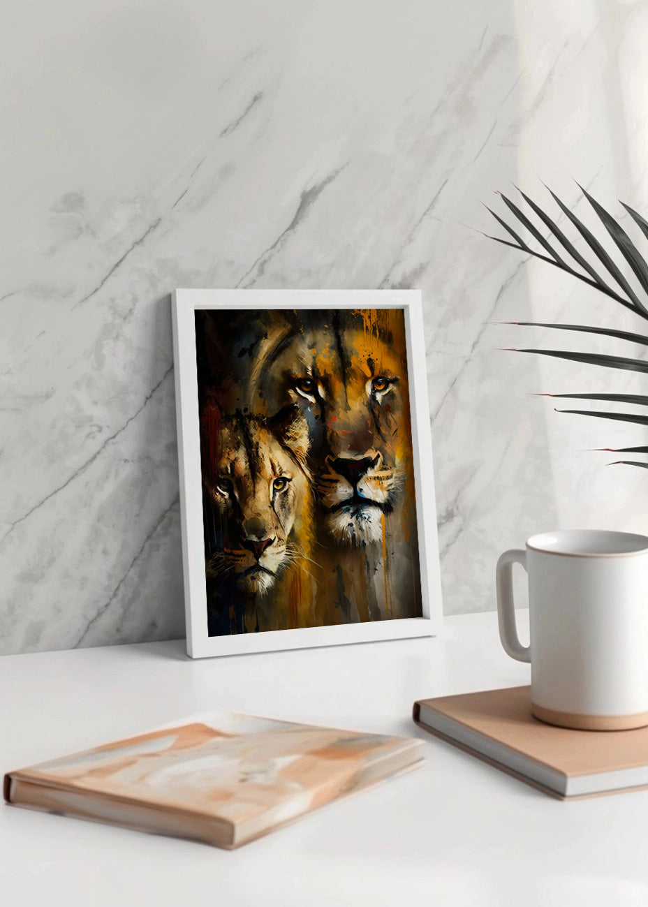 Cuadro ​La cara de los leones
