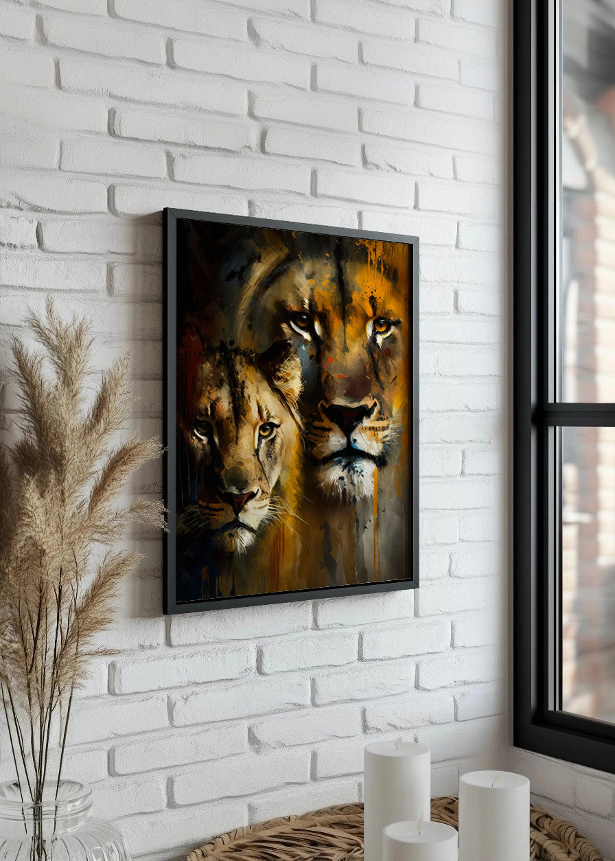 Cuadro ​La cara de los leones