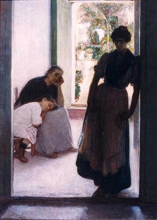Cuadro Mal de amores (Julio Romero de Torres)