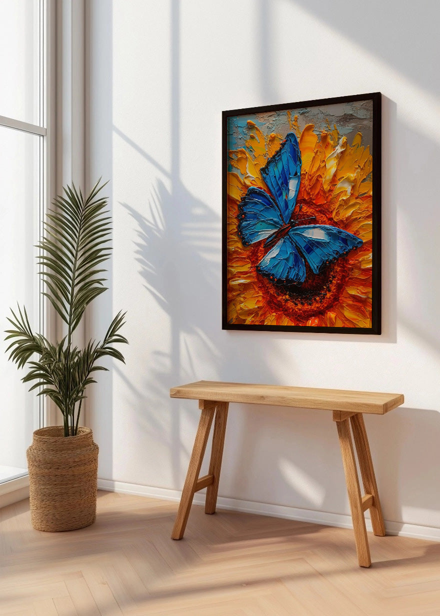 Cuadro ​Mariposa azul real