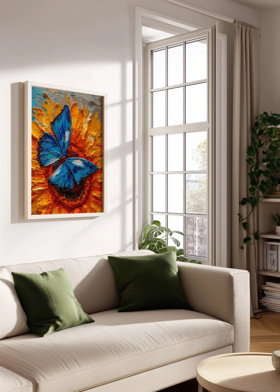 Cuadro ​Mariposa azul real