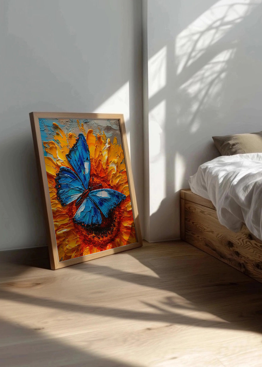 Cuadro ​Mariposa azul real