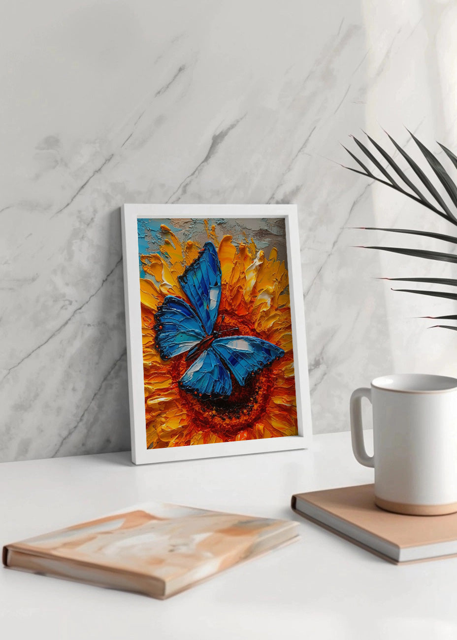 Cuadro ​Mariposa azul real