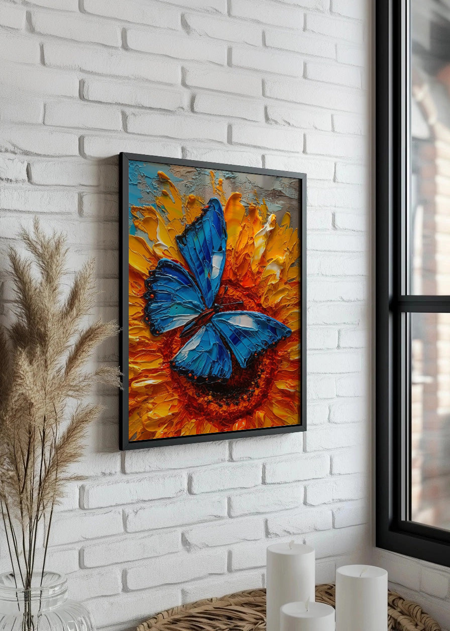 Cuadro ​Mariposa azul real