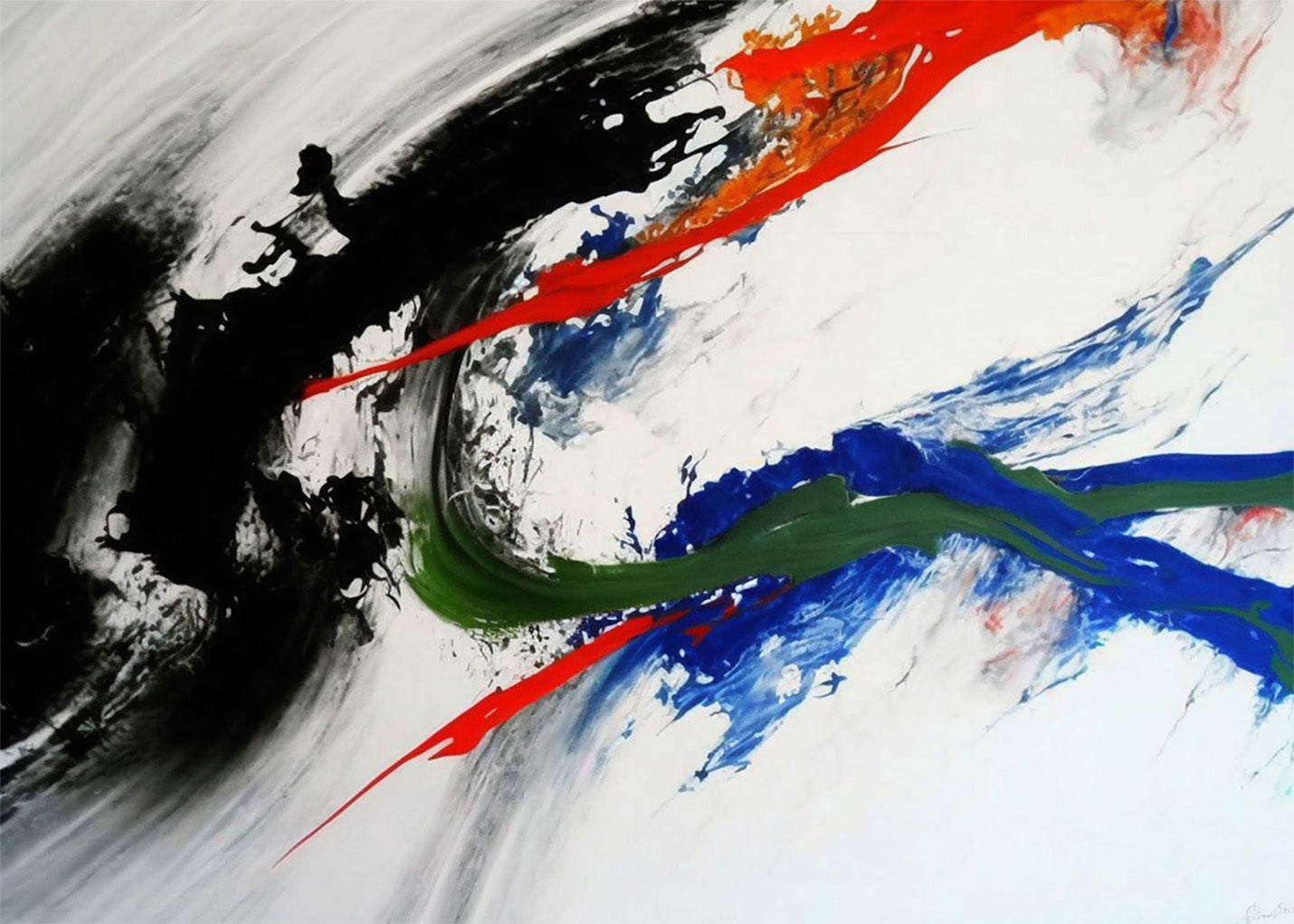 Cuadro ​Mezcla de colores de pared