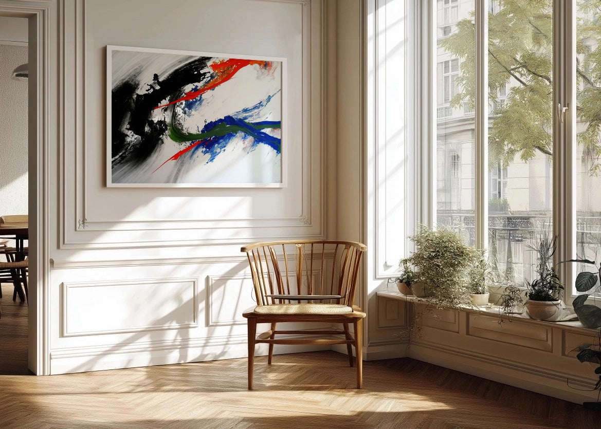 Cuadro ​Mezcla de colores de pared