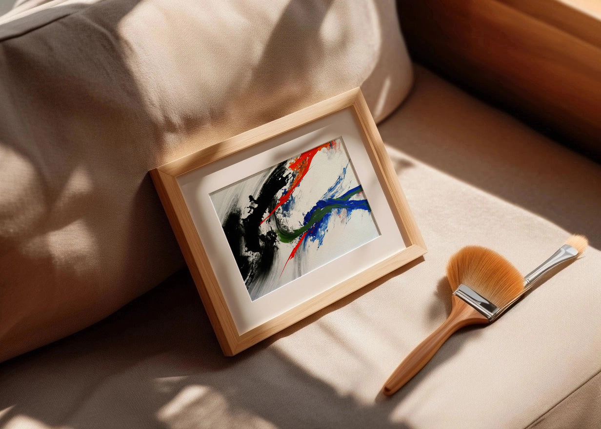 Cuadro ​Mezcla de colores de pared