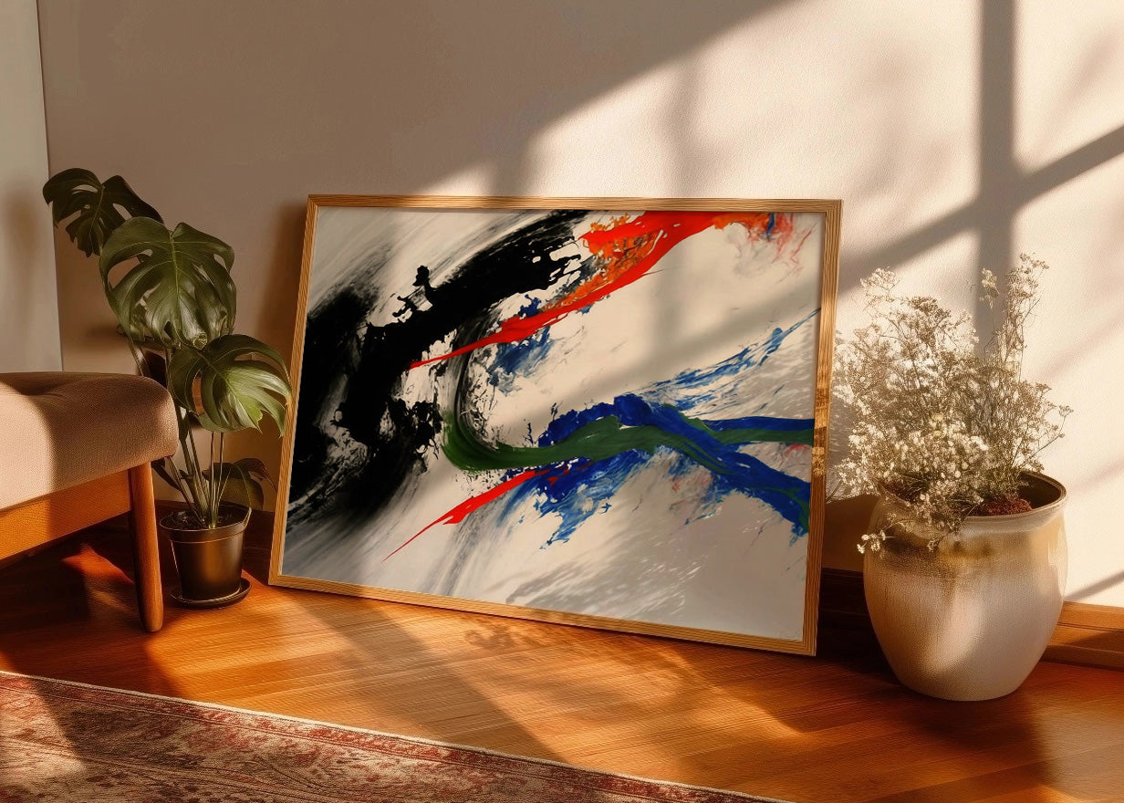 Cuadro ​Mezcla de colores de pared