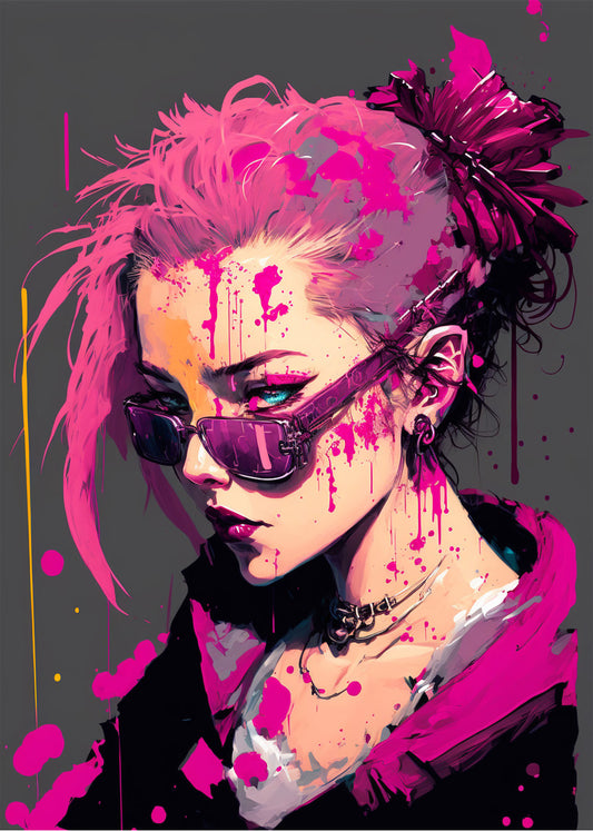Cuadro ​Mujer cyberpunk