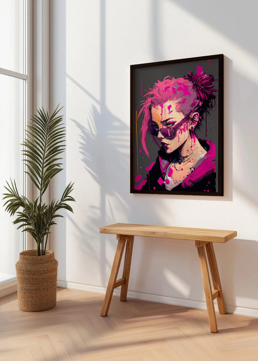 Cuadro ​Mujer cyberpunk