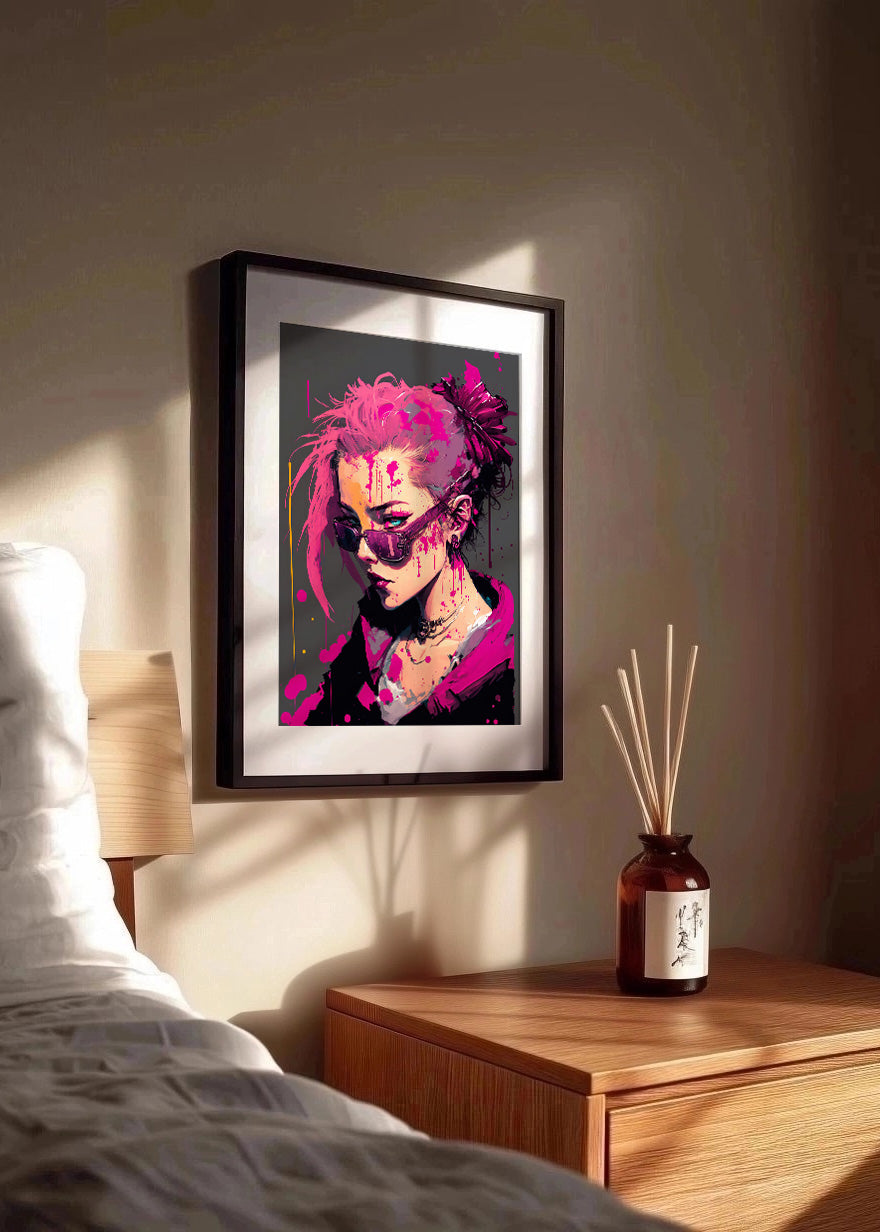 Cuadro ​Mujer cyberpunk