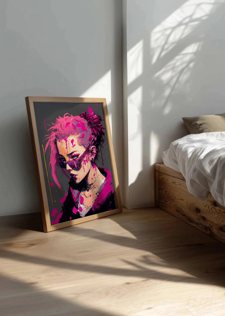 Cuadro ​Mujer cyberpunk