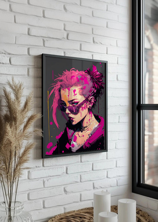 Cuadro ​Mujer cyberpunk