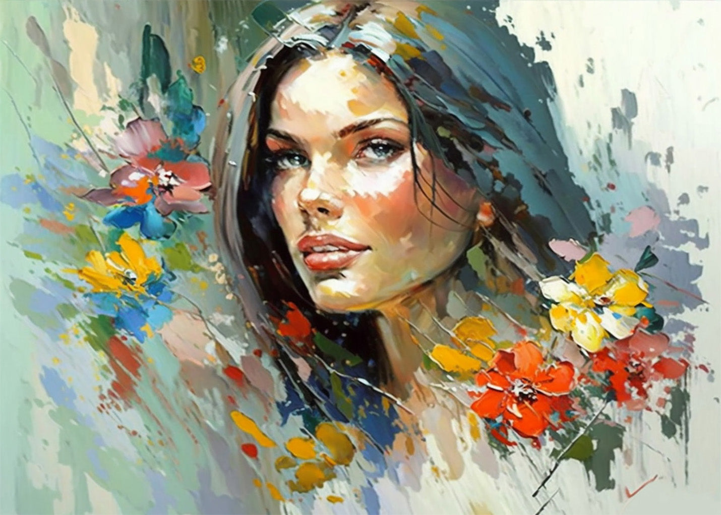 Cuadro ​Retrato de mujer bella