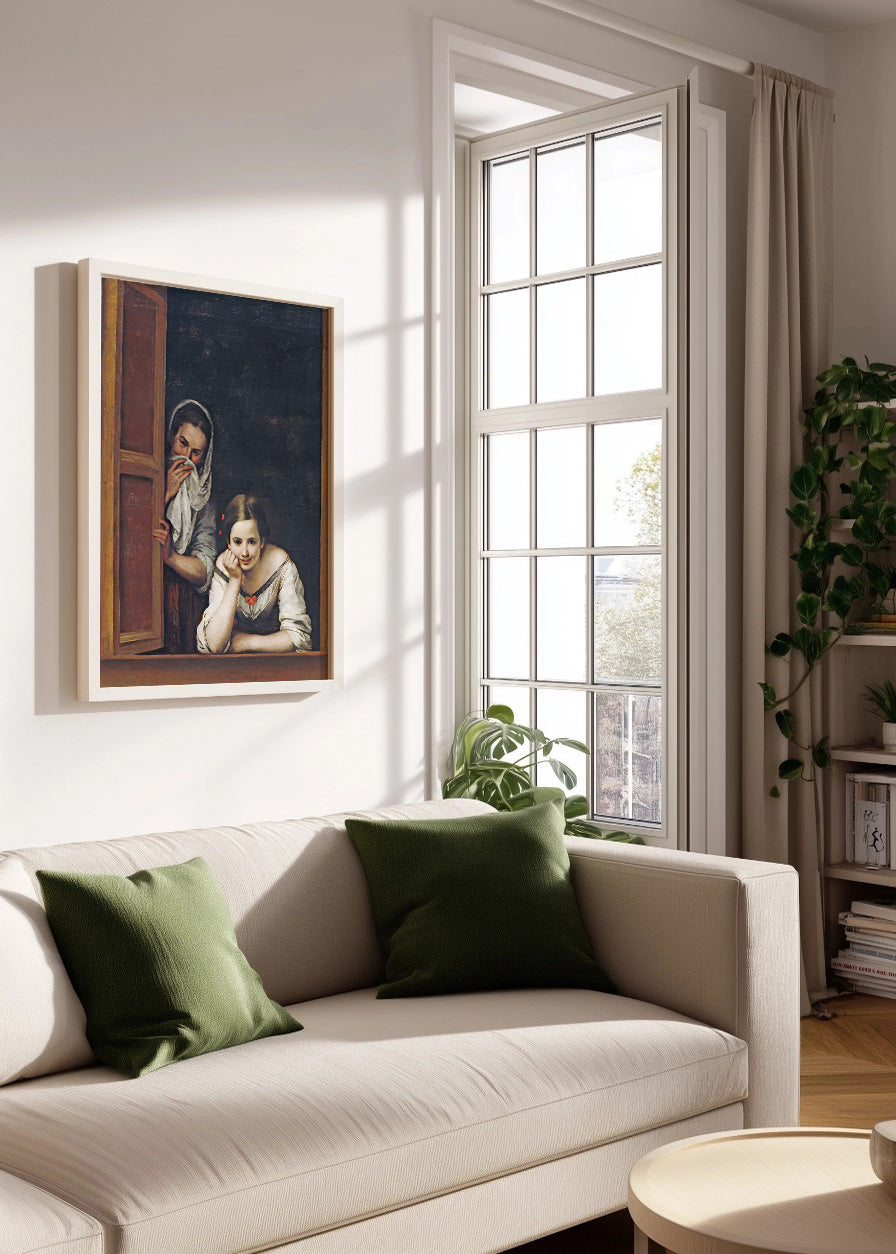 Cuadro Mujeres en la ventana (Murillo)